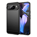Google Pixel 10 Pro XL Carbon Fibre TPU Case Slim Shockproof Cover Black - Black