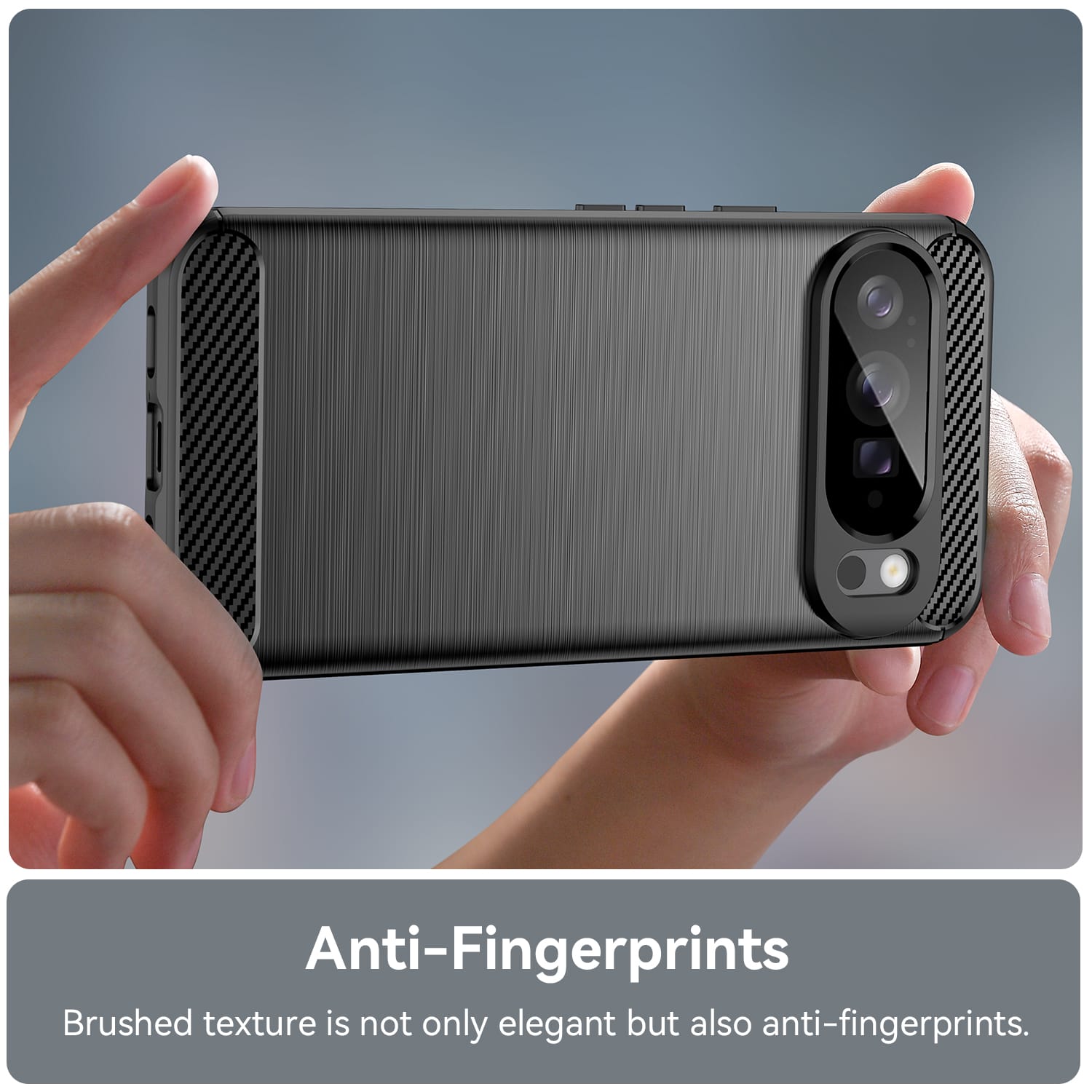 Google Pixel 10 Pro XL Carbon Fibre Brushed Case [Black]