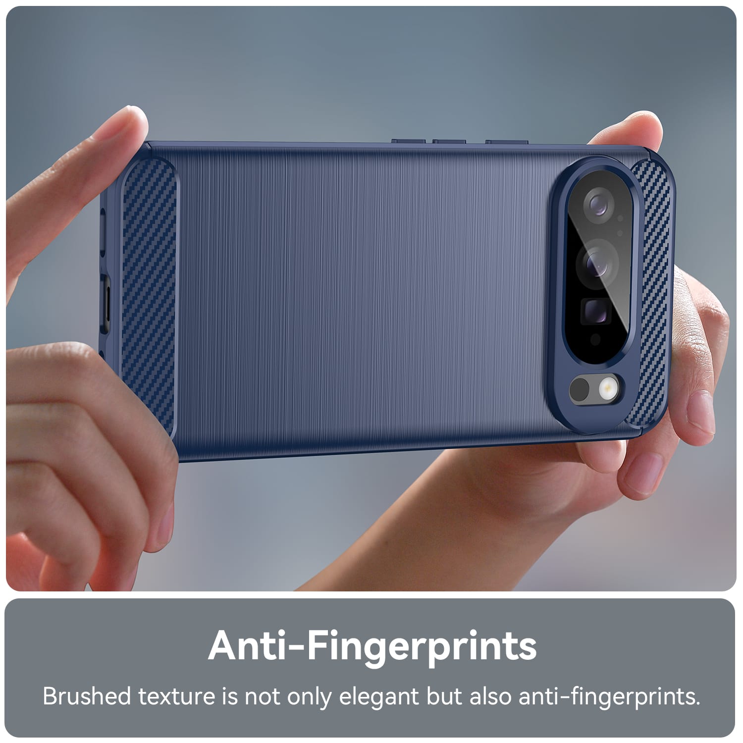 Google Pixel 10 Pro XL Carbon Fibre Brushed Case [Navy]
