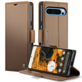 Google Pixel 10 Pro XL CaseMe Retro Wallet Case [Brown] - Brown
