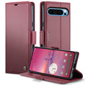 Google Pixel 10 Pro XL CaseMe Retro Wallet Case [Maroon] - Maroon