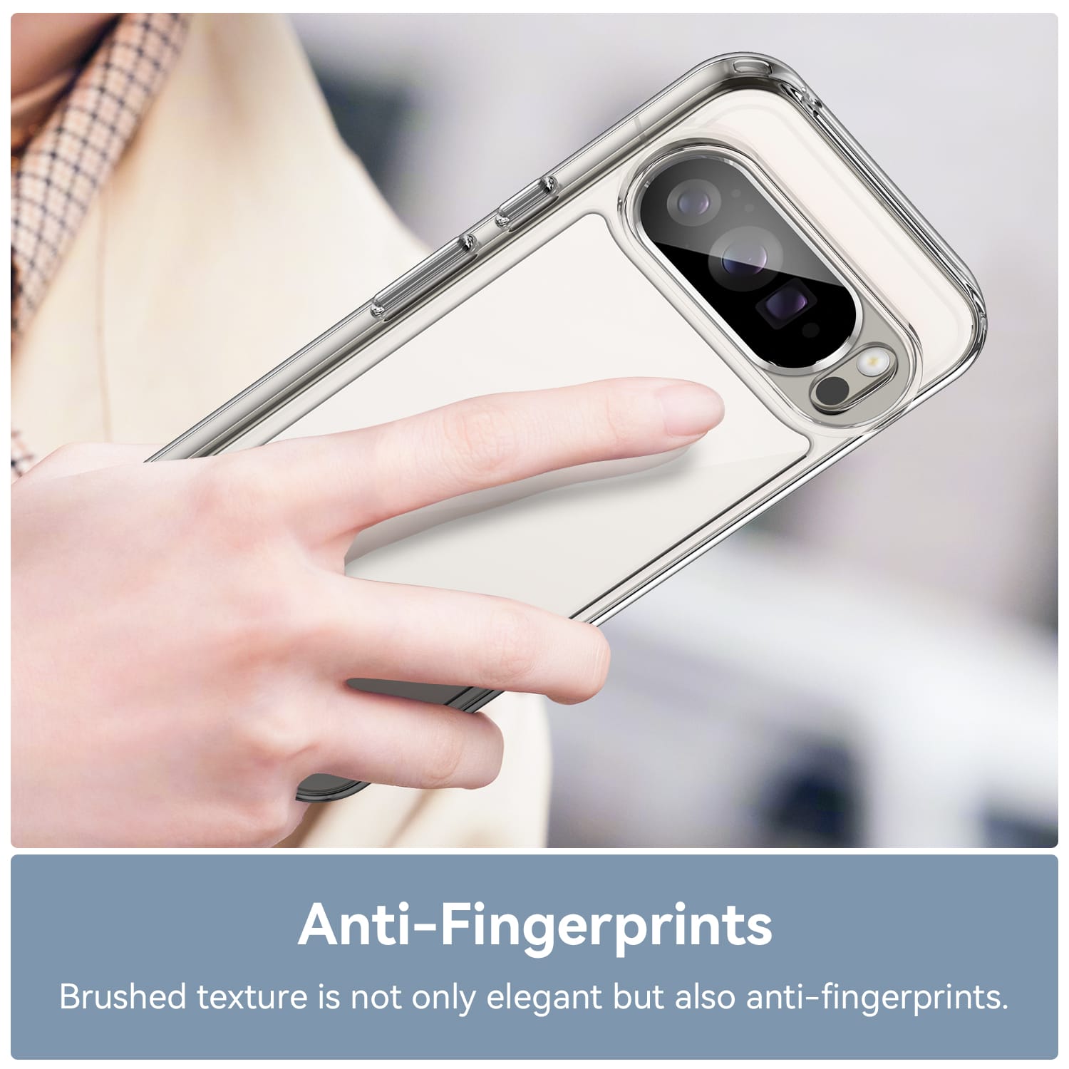 Google Pixel 10 Pro XL Soft TPU Bumper Case [Clear]