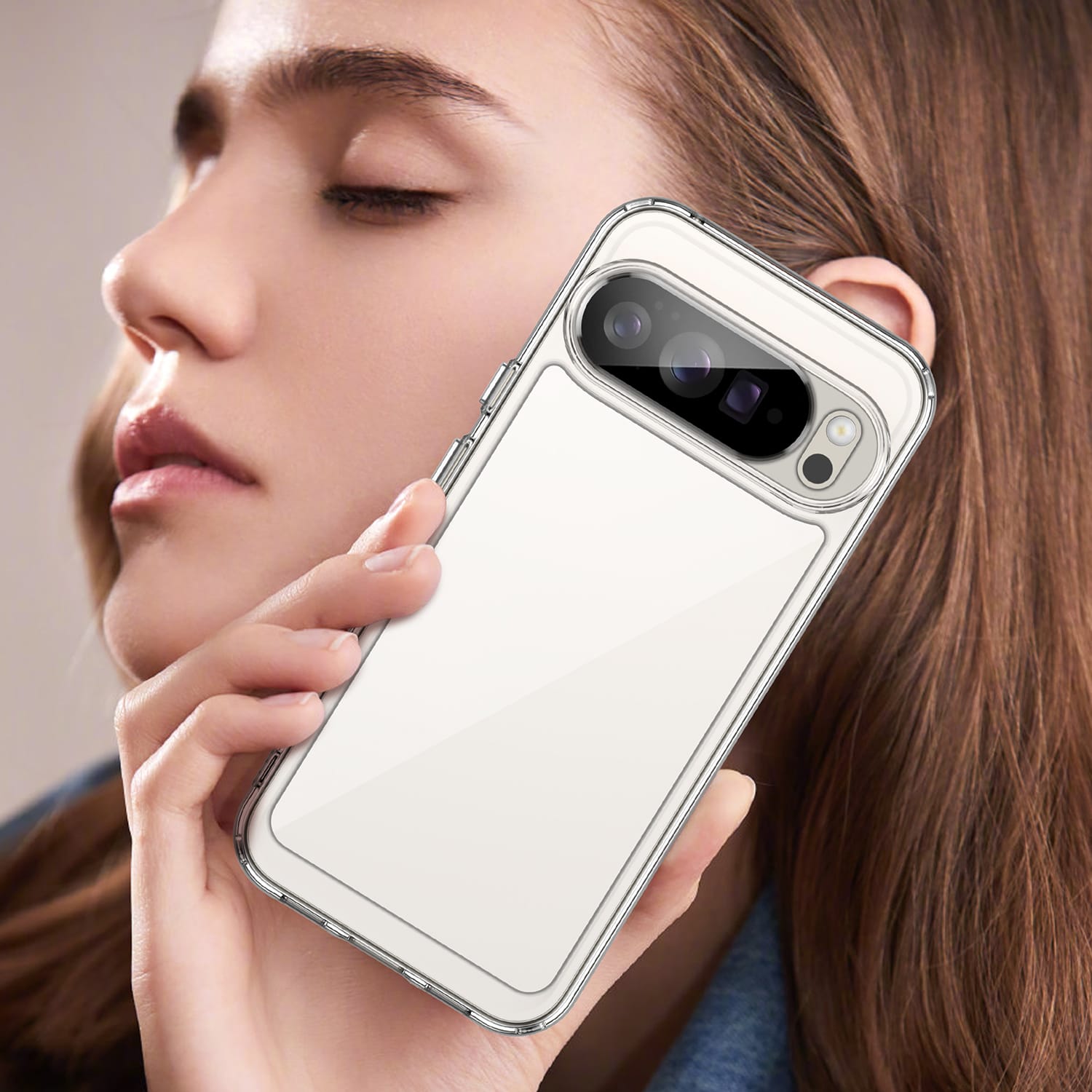 Google Pixel 10 Pro XL Soft TPU Bumper Case [Clear]