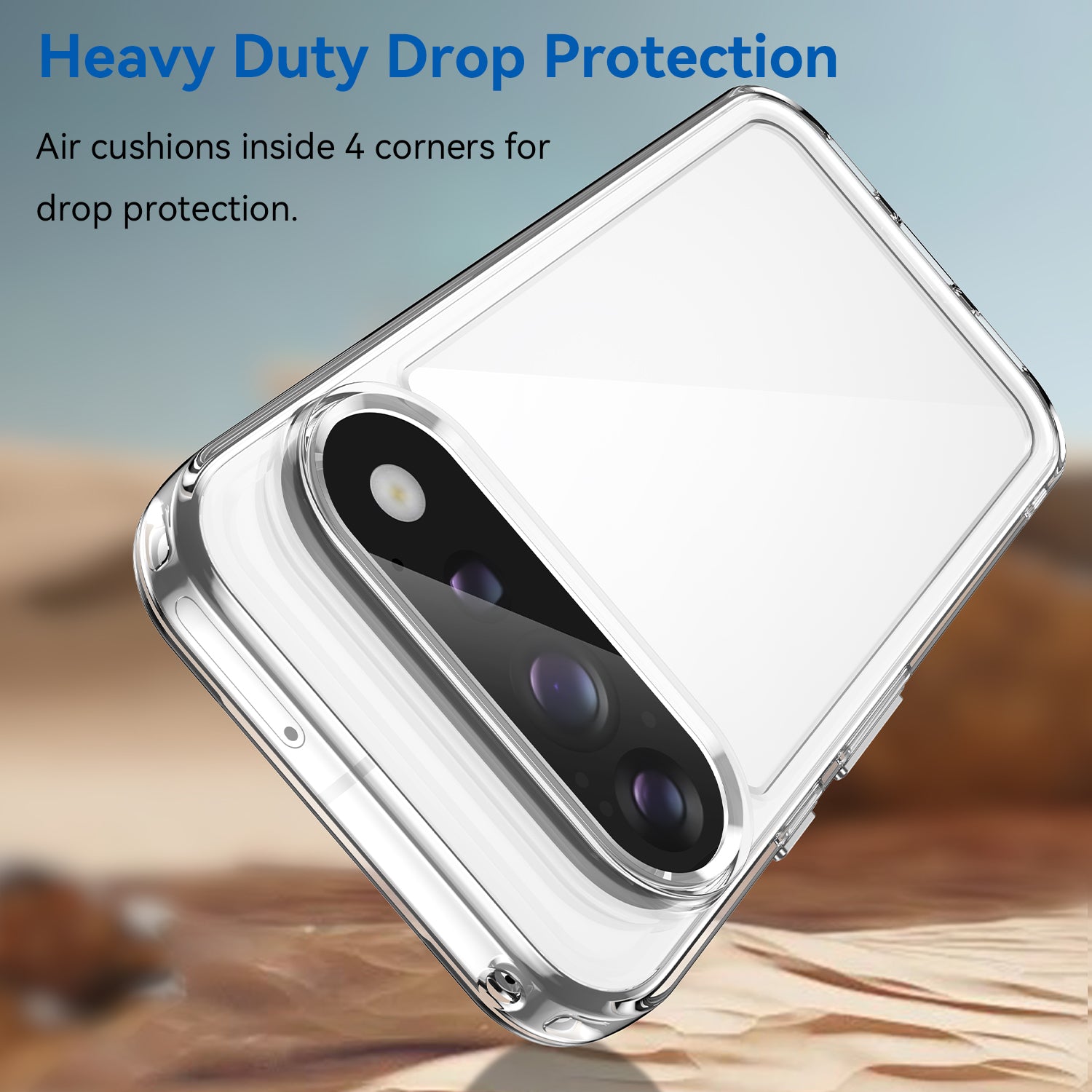 Google Pixel 11 / 11 Pro Soft TPU Bumper Shockproof Cover Case [Clear]