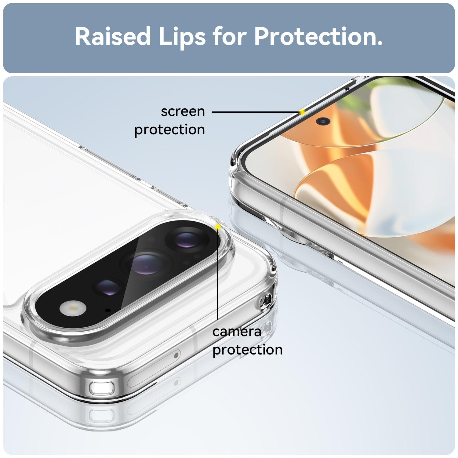 Google Pixel 11 / 11 Pro Soft TPU Bumper Shockproof Cover Case [Clear]