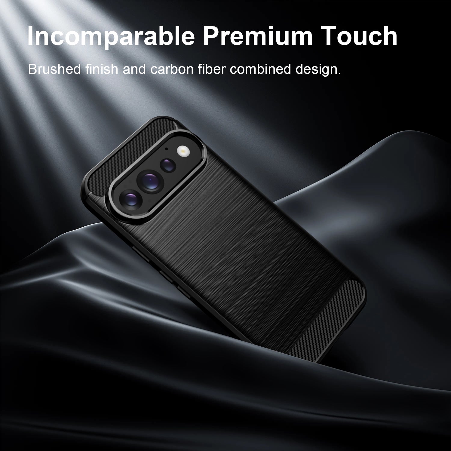 Google Pixel 11 / 11 Pro Carbon Fibre TPU Case Slim Shockproof Cover Black