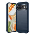 Google Pixel 11 / 11 Pro Carbon Fibre TPU Case Slim Shockproof Cover Navy - Navy