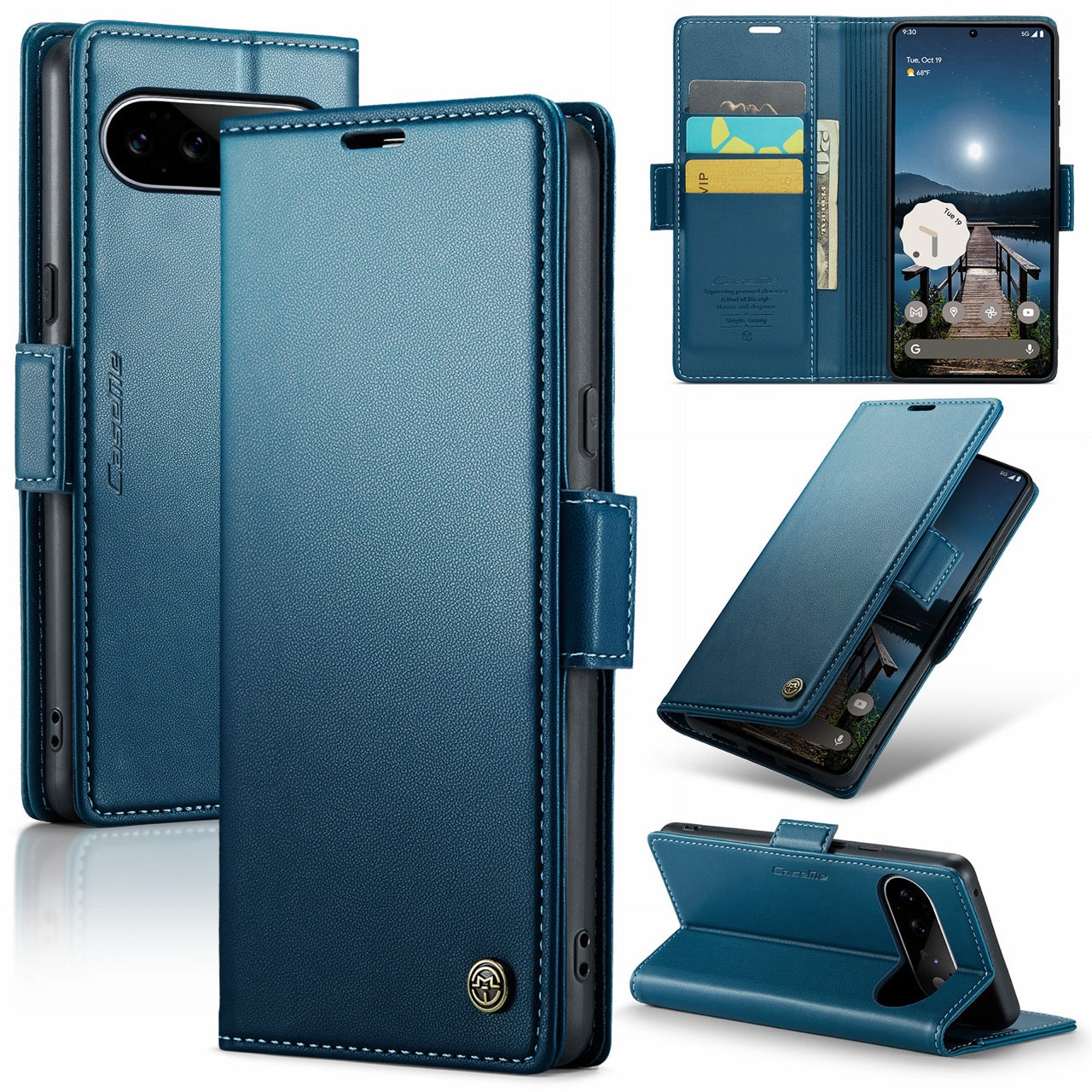 Google Pixel 11 / 11 Pro CaseMe Retro Wallet Case [Navy]