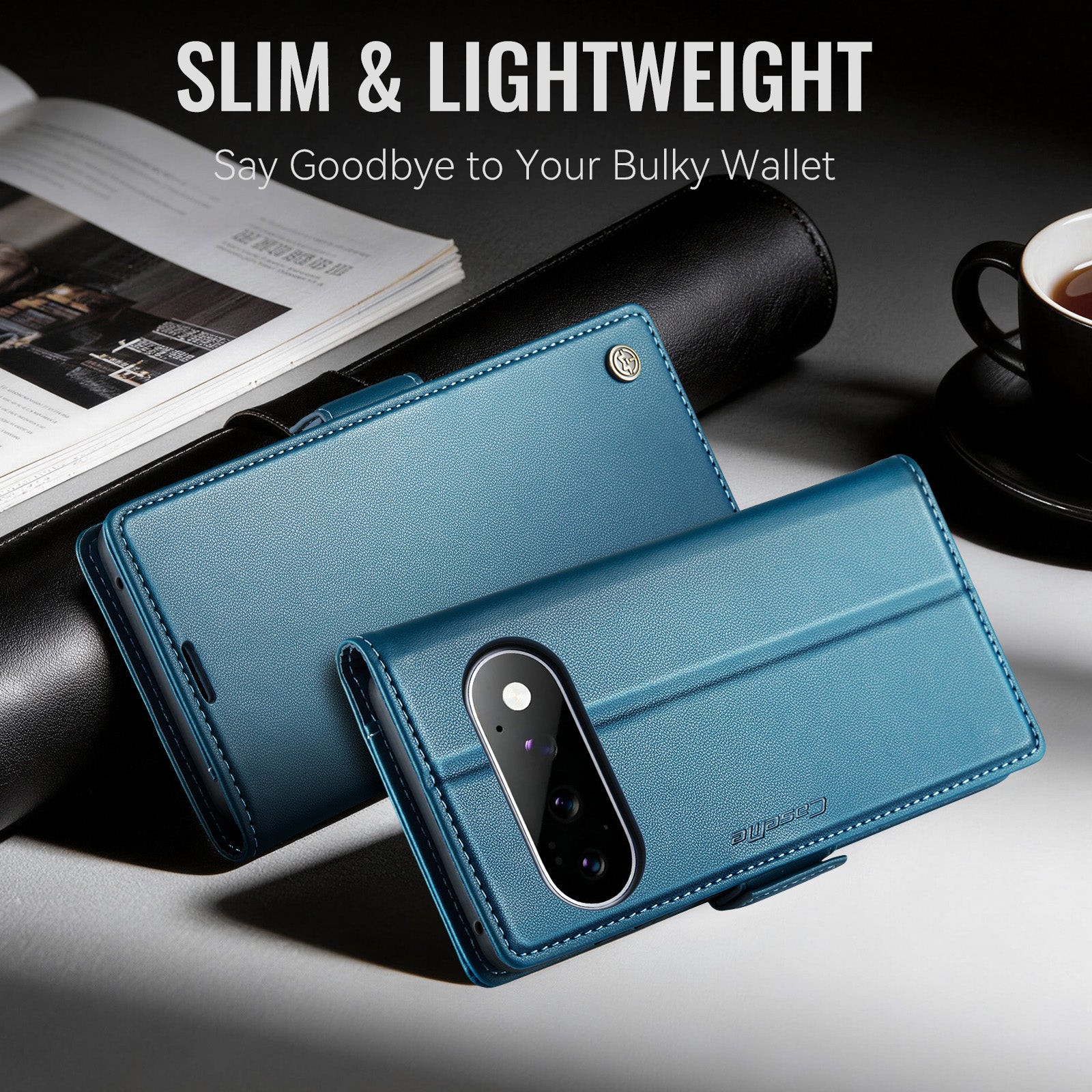 Google Pixel 11 / 11 Pro CaseMe Retro Wallet Case [Navy]