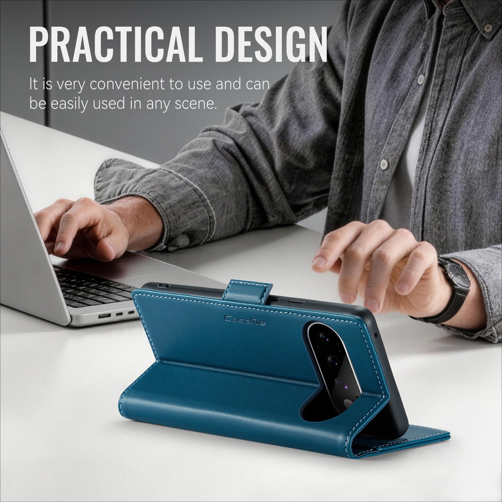 Google Pixel 11 / 11 Pro CaseMe Retro Wallet Case [Navy]
