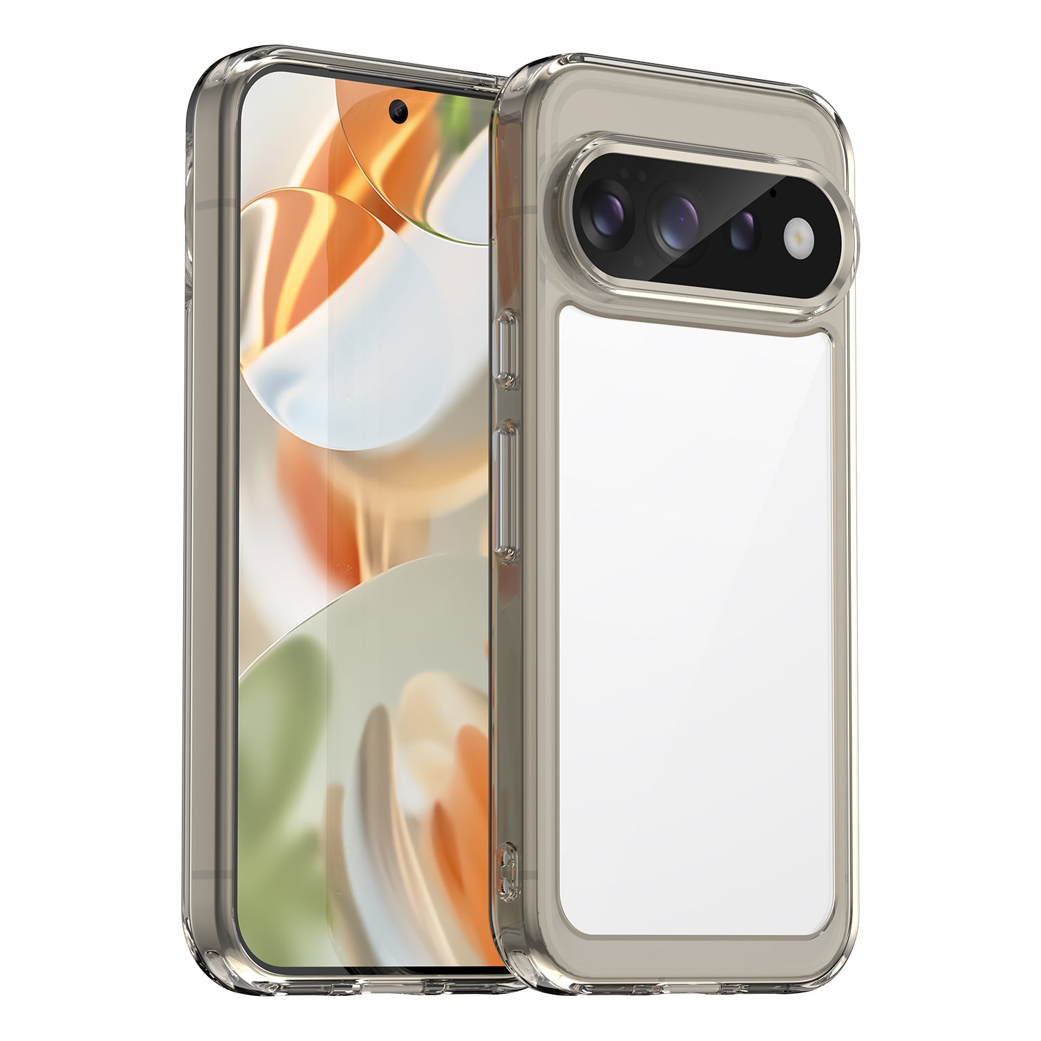 Google Pixel 11 / 11 Pro Soft TPU Bumper Shockproof Cover Case [Clear Grey]