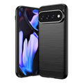 Google Pixel 11 Pro XL Carbon Fibre TPU Case Slim Shockproof Cover Black - Black