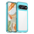 Google Pixel 11 Pro XL Soft TPU Bumper Shockproof Cover Case [Clear Blue] - Clear Blue