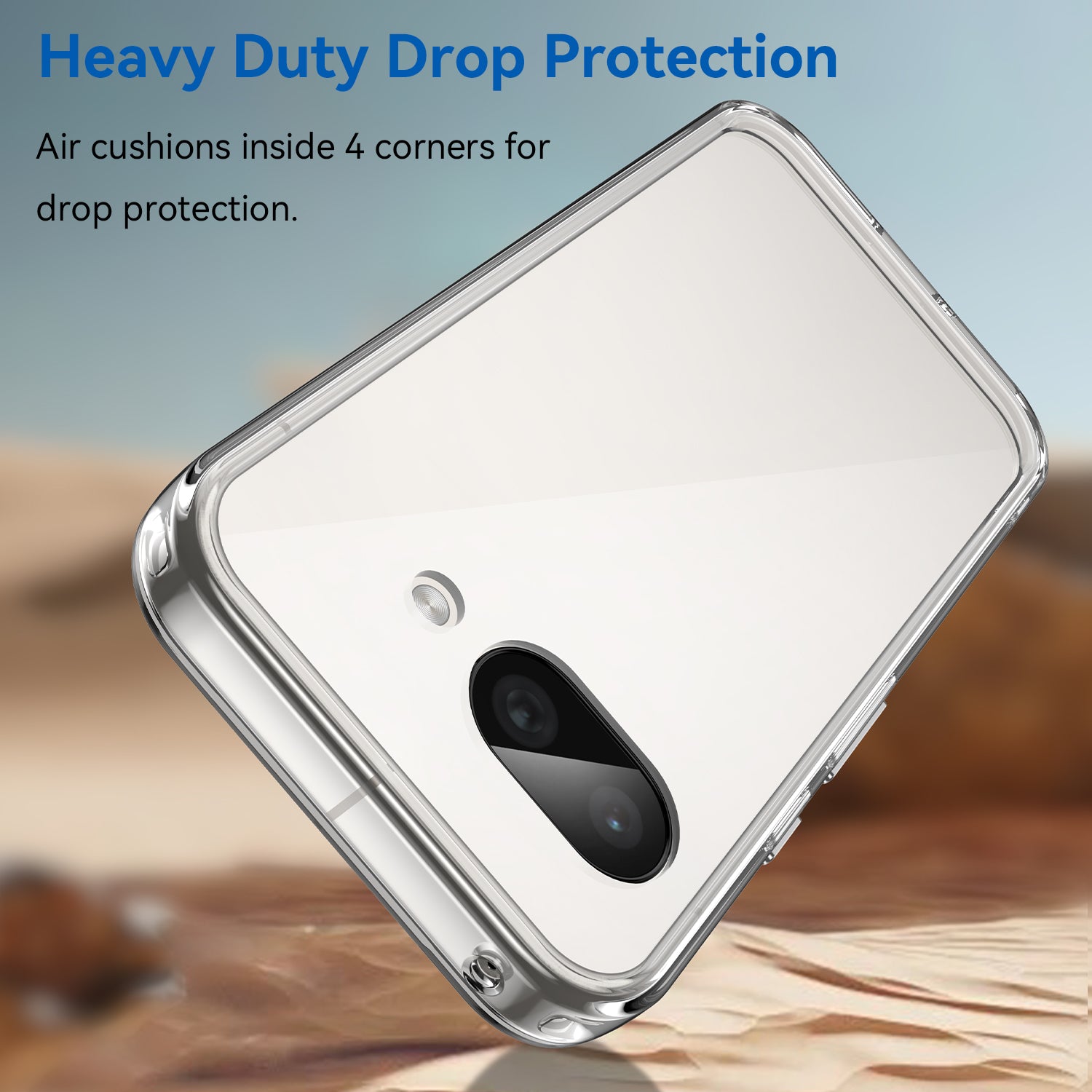 Google Pixel 9a Soft TPU Bumper Case [Clear]