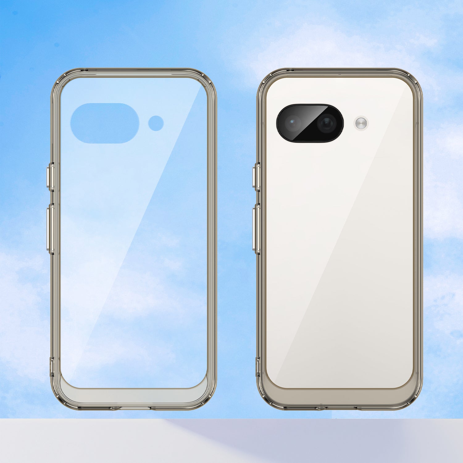 Google Pixel 9a Soft TPU Bumper Case [Clear Grey]