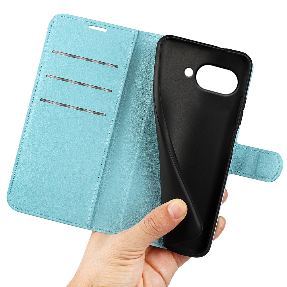 Google Pixel 9a PU Wallet Case [LightBlue]