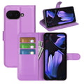 Google Pixel 9a PU Wallet Case [Purple] - Purple