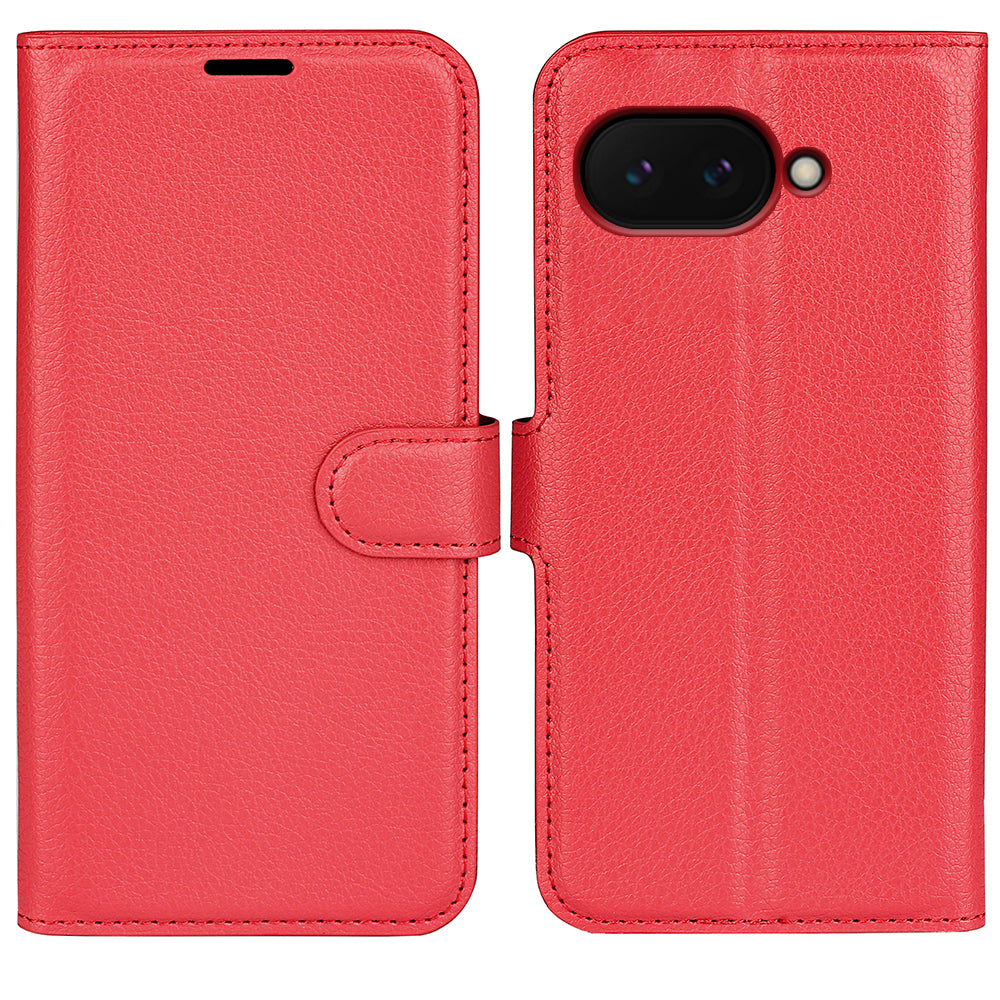 Google Pixel 9a PU Wallet Case [Red]
