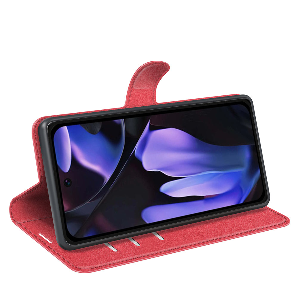 Google Pixel 9a PU Wallet Case [Red]