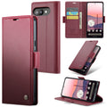 Google Pixel 9a CaseMe Retro Wallet Case [Maroon] - Maroon