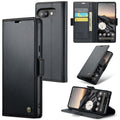 Google Pixel 9a CaseMe Retro Wallet Case [Black] - Black