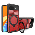 Google Pixel 9a Ring Kickstand Case w/ Camera Cover [Red] - Red