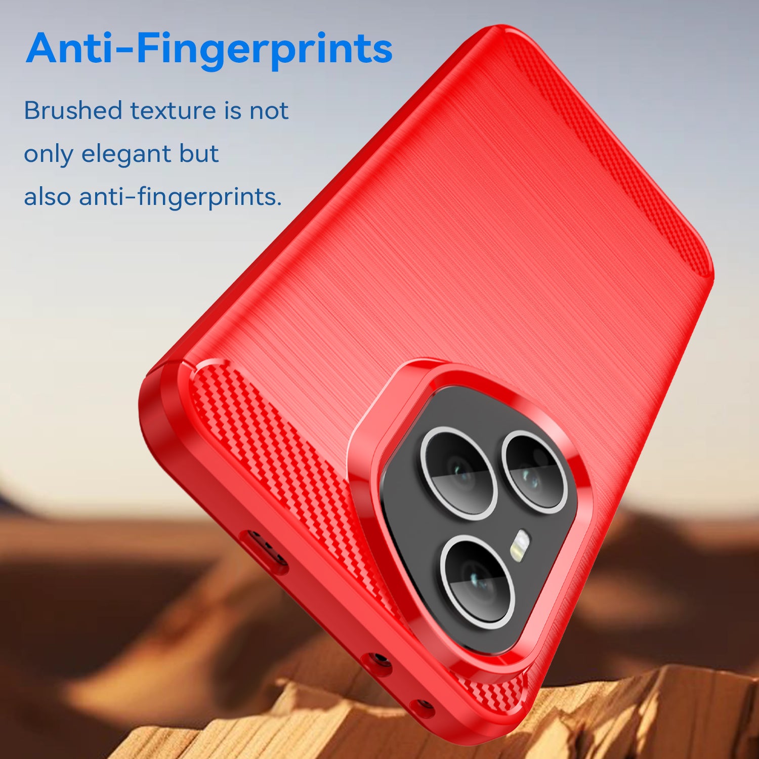 Honor 400 Pro Carbon Fibre Brushed Case [Red]