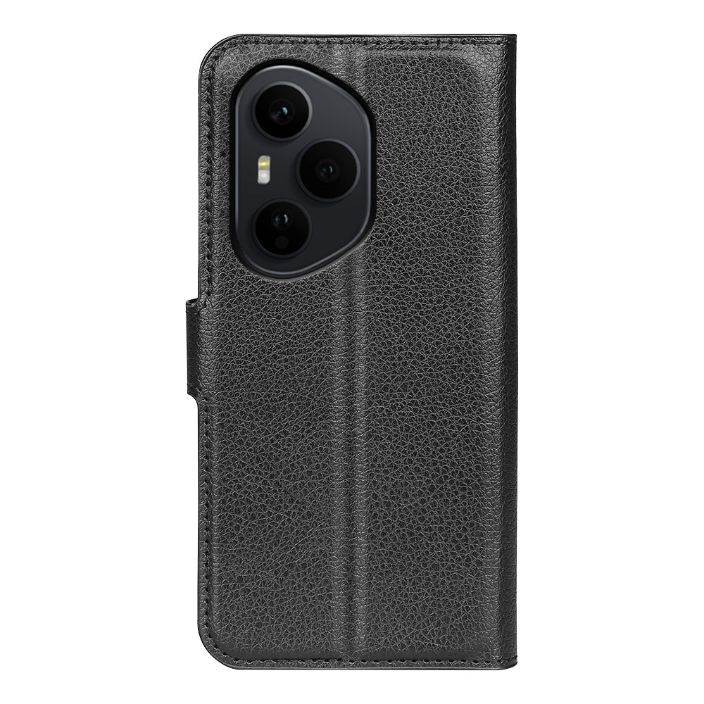 Honor 400 Pro PU Wallet Case [Black]