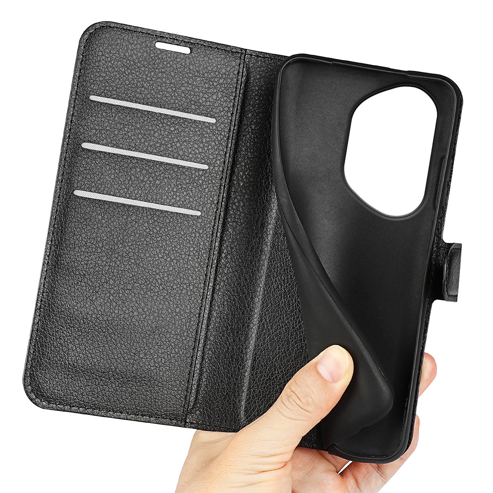 Honor 400 Pro PU Wallet Case [Black]