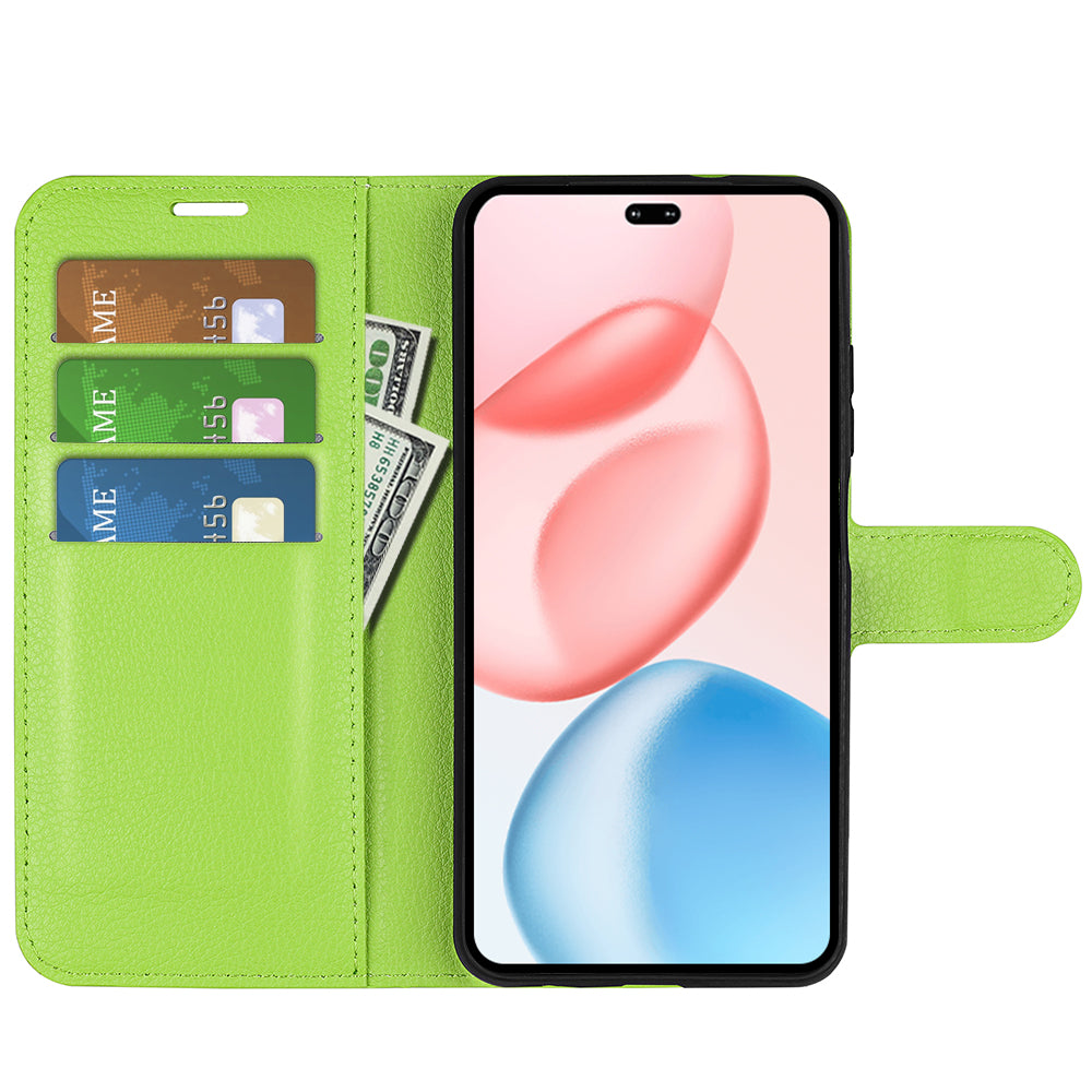 Honor 400 Pro PU Wallet Case [Green]