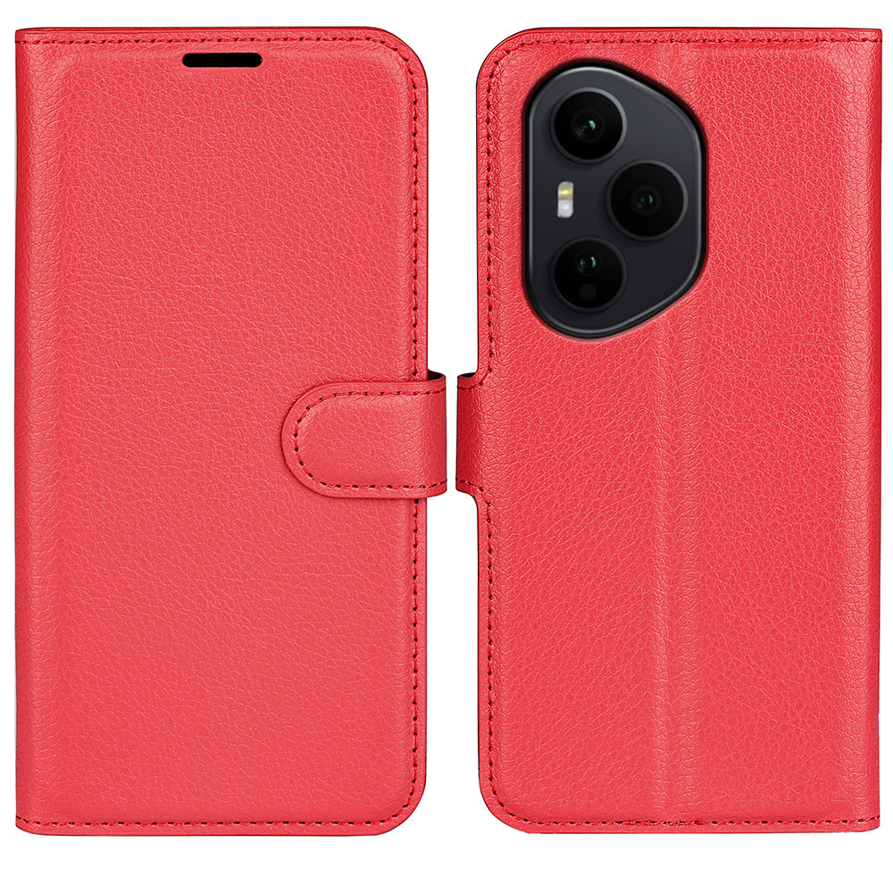 Honor 400 Pro PU Wallet Case [Red]