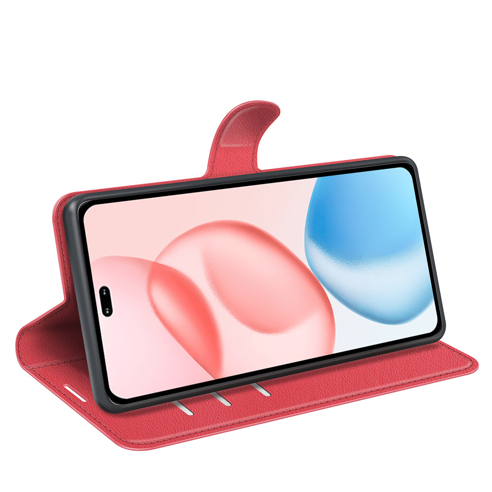 Honor 400 Pro PU Wallet Case [Red]