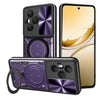 Honor 400 Pro Ring Kickstand Case w/ Camera Cover [Purple] - Purple