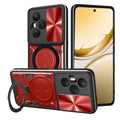 Honor 400 Pro Ring Kickstand Case w/ Camera Cover [Red] - Red