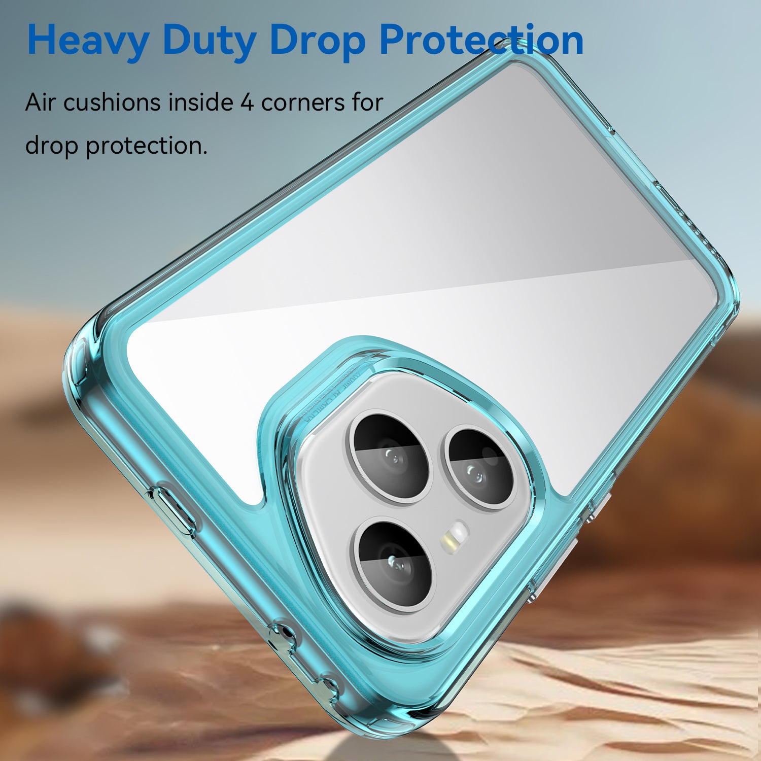 Honor 400 Pro Soft TPU Bumper Case [Clear Blue]