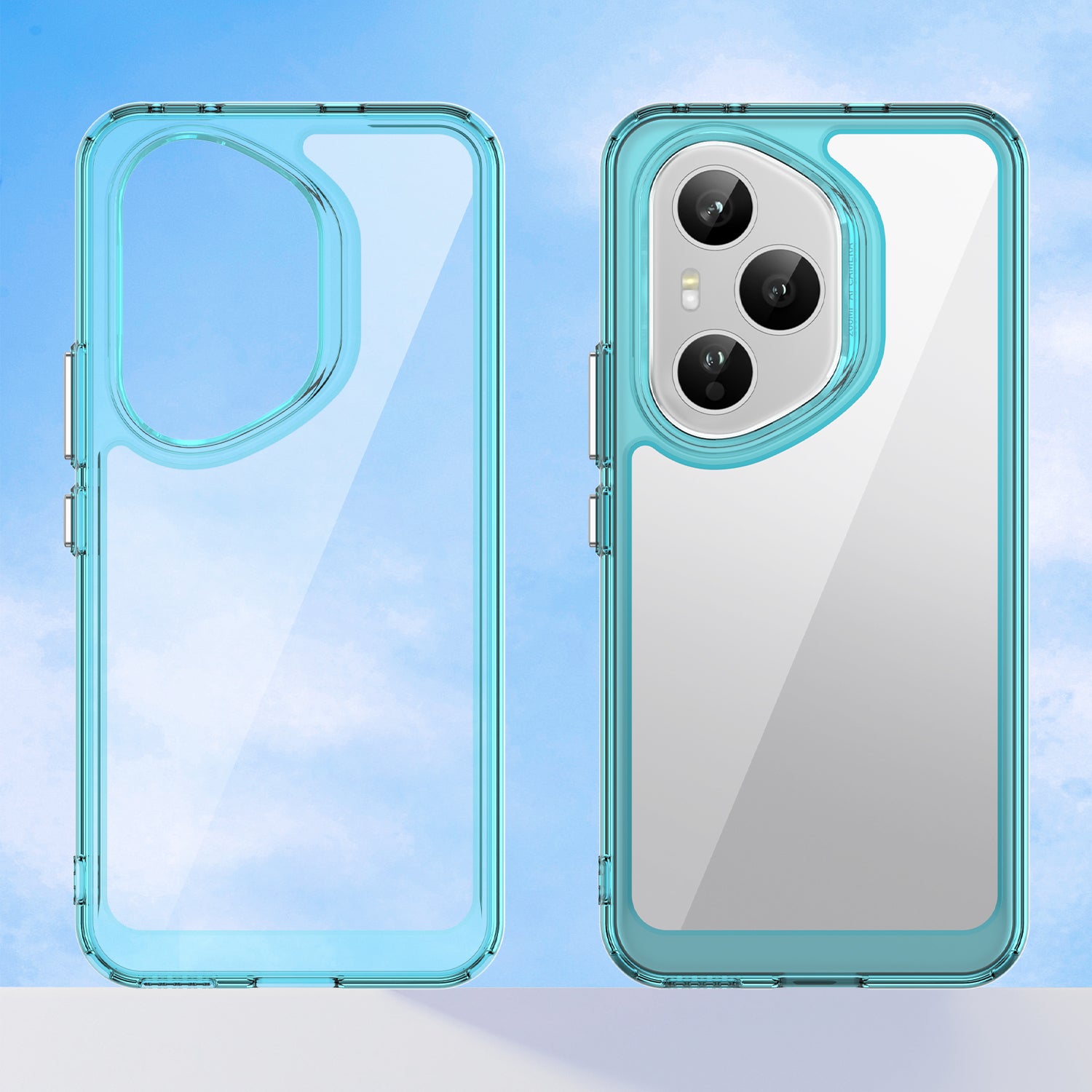 Honor 400 Pro Soft TPU Bumper Case [Clear Blue]