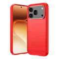 Honor 600 / 600 Pro Carbon Fibre TPU Case Slim Shockproof Cover [Red] - Red