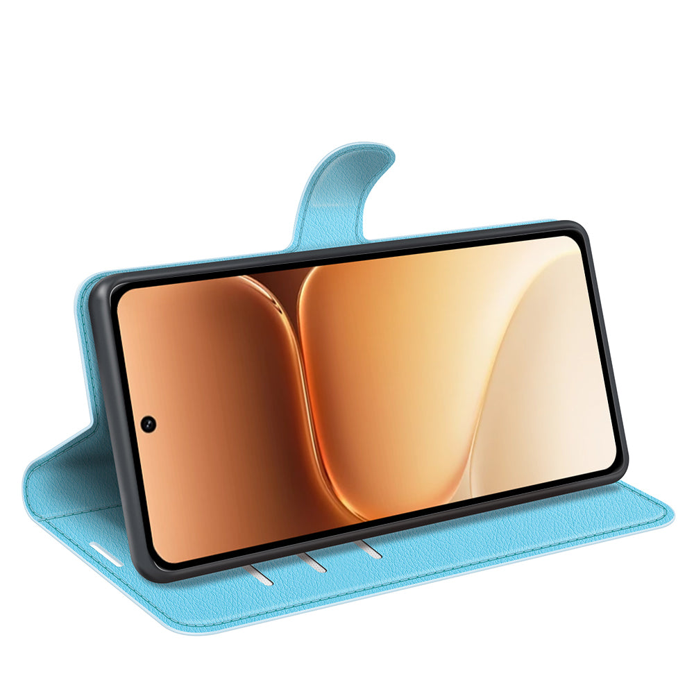 Wallet Case for Honor 600 / 600 Pro – PU Leather Flip Cover with Card Holder & Stand [LightBlue]