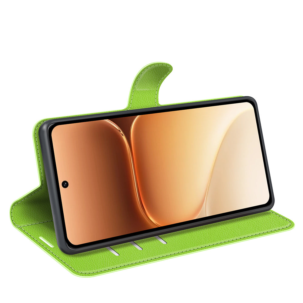Wallet Case for Honor 600 / 600 Pro – PU Leather Flip Cover with Card Holder & Stand [Green]