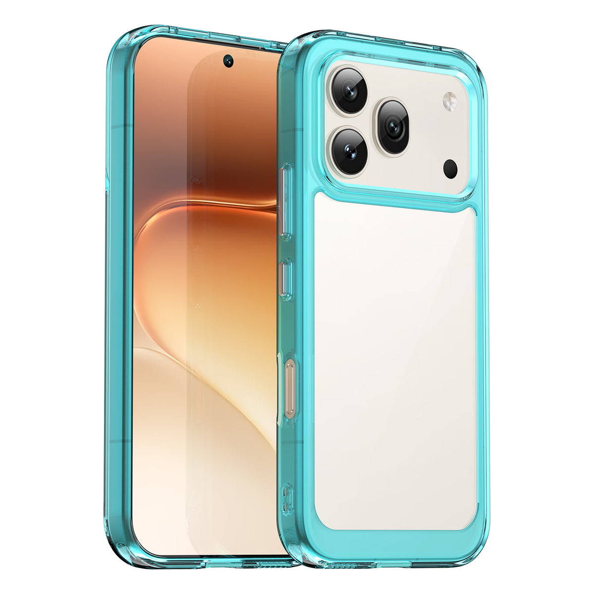 Honor 600 / 600 Pro Soft TPU Bumper Shockproof Cover Case [Clear Blue]
