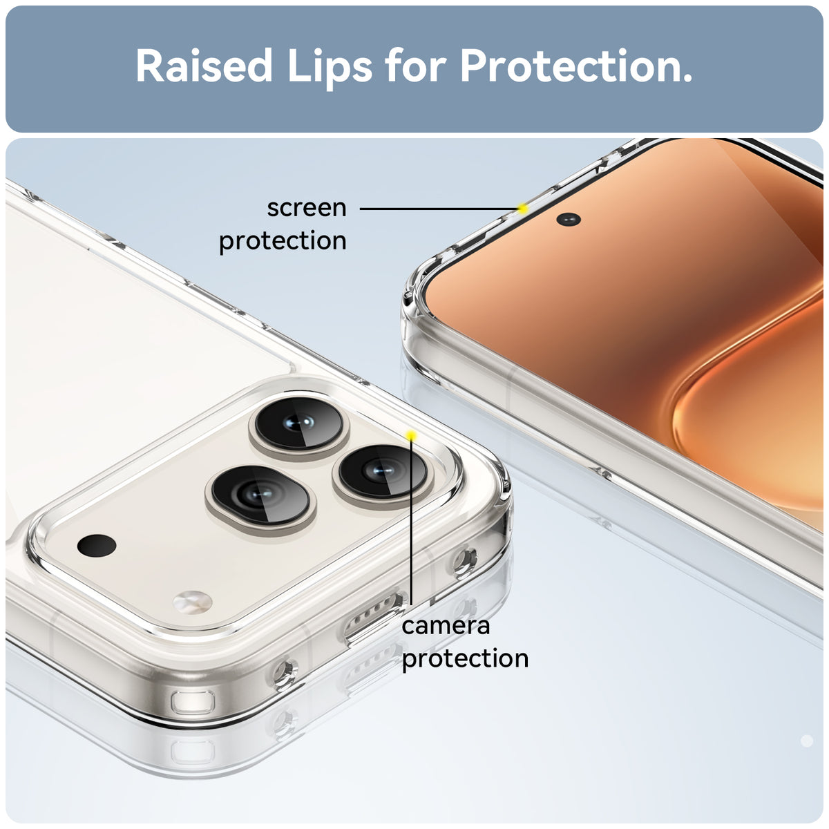 Honor 600 / 600 Pro Soft TPU Bumper Shockproof Cover Case [Clear]