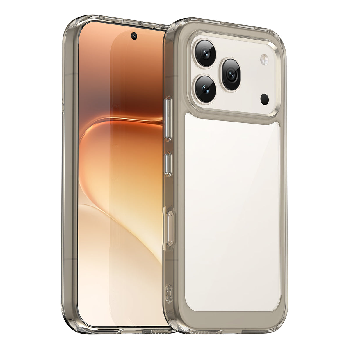 Honor 600 / 600 Pro Soft TPU Bumper Shockproof Cover Case [Clear Grey]