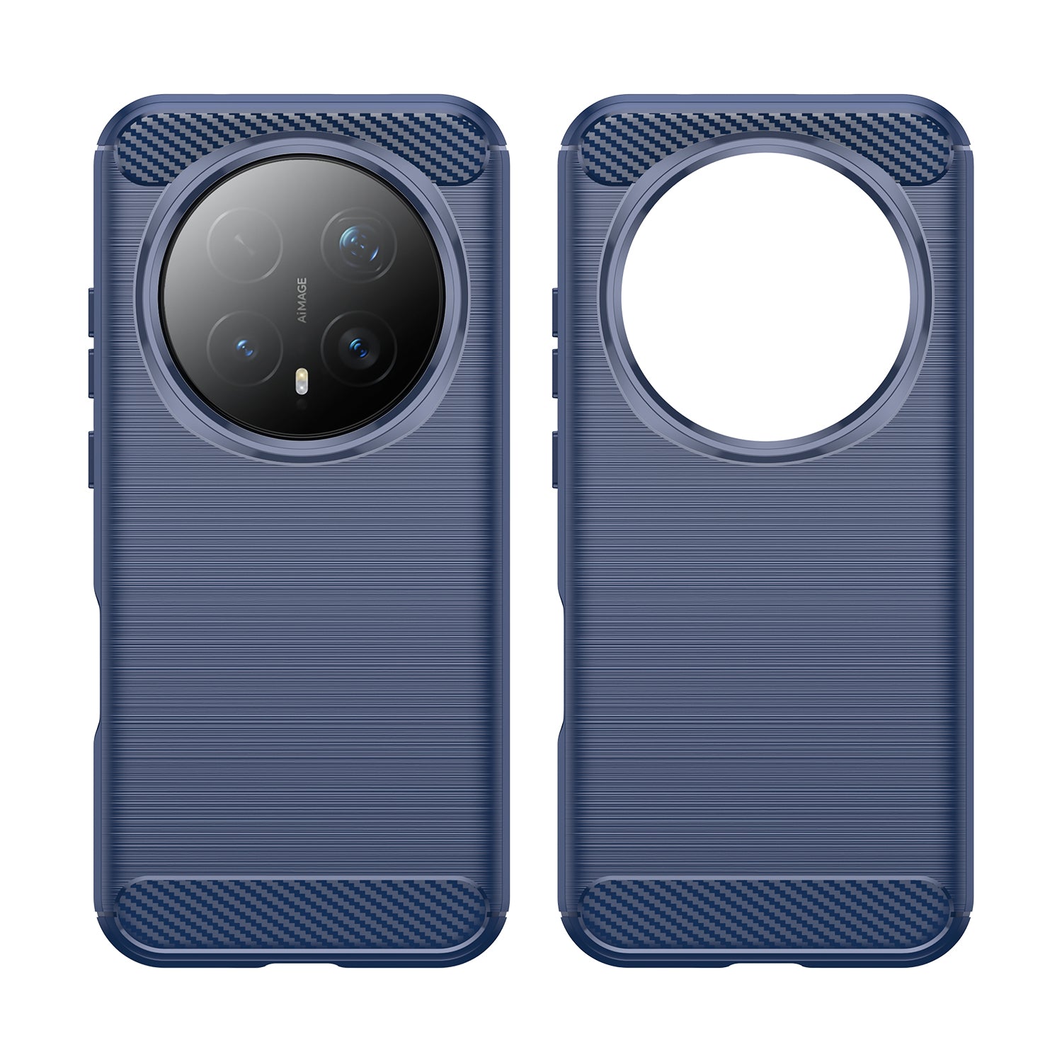 Honor Magic 8 Pro 5G Carbon Fibre TPU Case Slim Shockproof Cover Navy