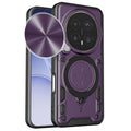 Honor Magic 8 Pro 5G  Ring Kickstand Case w/ Camera Cover [Purple] - Purple