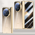 Icebreaker Clear Electroplated Hinge Case for Honor Magic V5 with Tempered Glass [Gold] - Gold