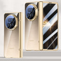 Icebreaker Clear Electroplated Hinge Case for Honor Magic V5 with Tempered Glass [Gold] - Gold
