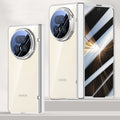 Icebreaker Clear Electroplated Hinge Case for Honor Magic V5 with Tempered Glass [Silver] - Silver
