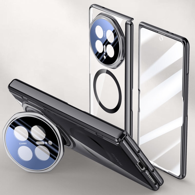 HONOR Magic V6 Clear MagSafe Hinge Case with Built-in Tempered Glass [Black]