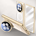HONOR Magic V6 Clear MagSafe Hinge Case with Built-in Tempered Glass [Gold] - Gold