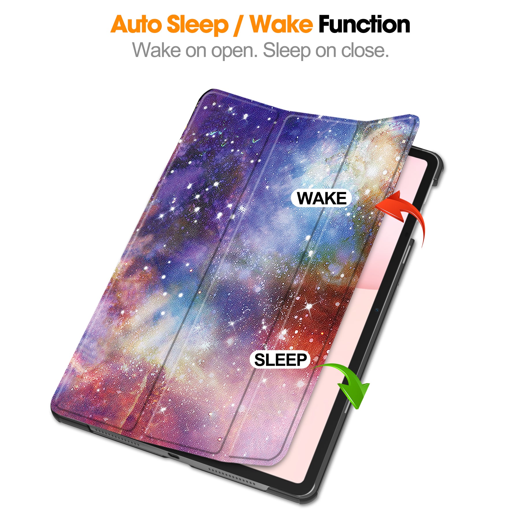 Honor Pad 10  (12.1-inch 2025) Designer Tri-Fold Case [Galaxy]